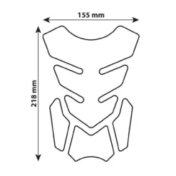 Protezione Adesivo Serbatoio Pro Tank X2 Black Lampa 90511