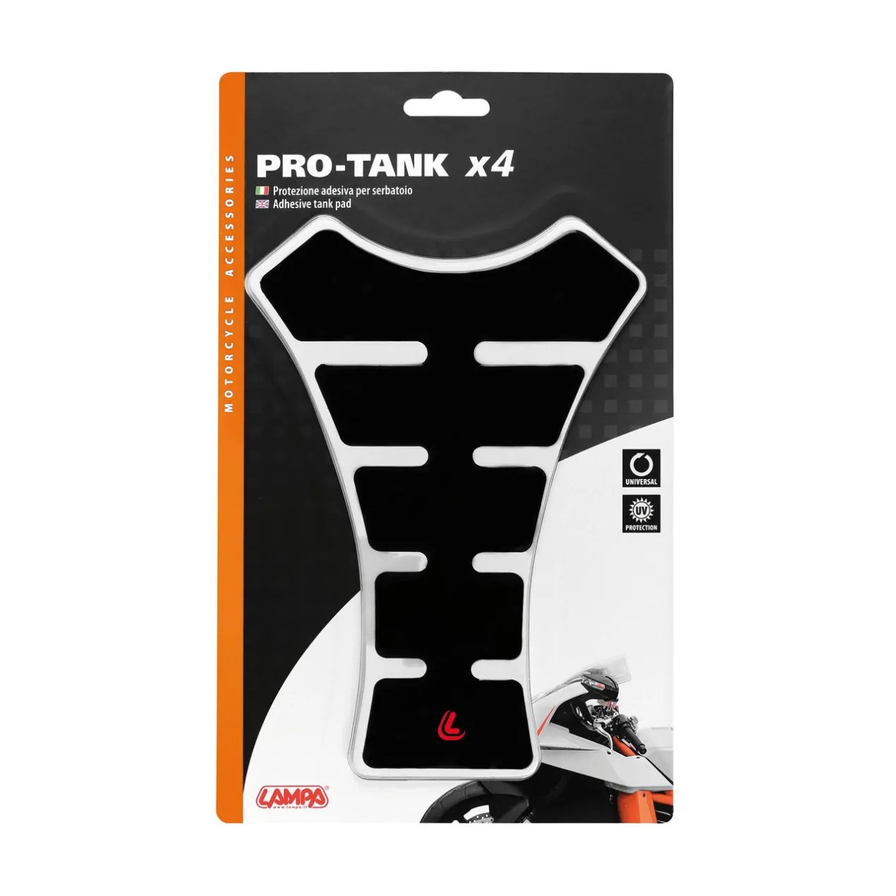 Protezione Adesivo Serbatoio Pro Tank X4 Black Lampa 90515
