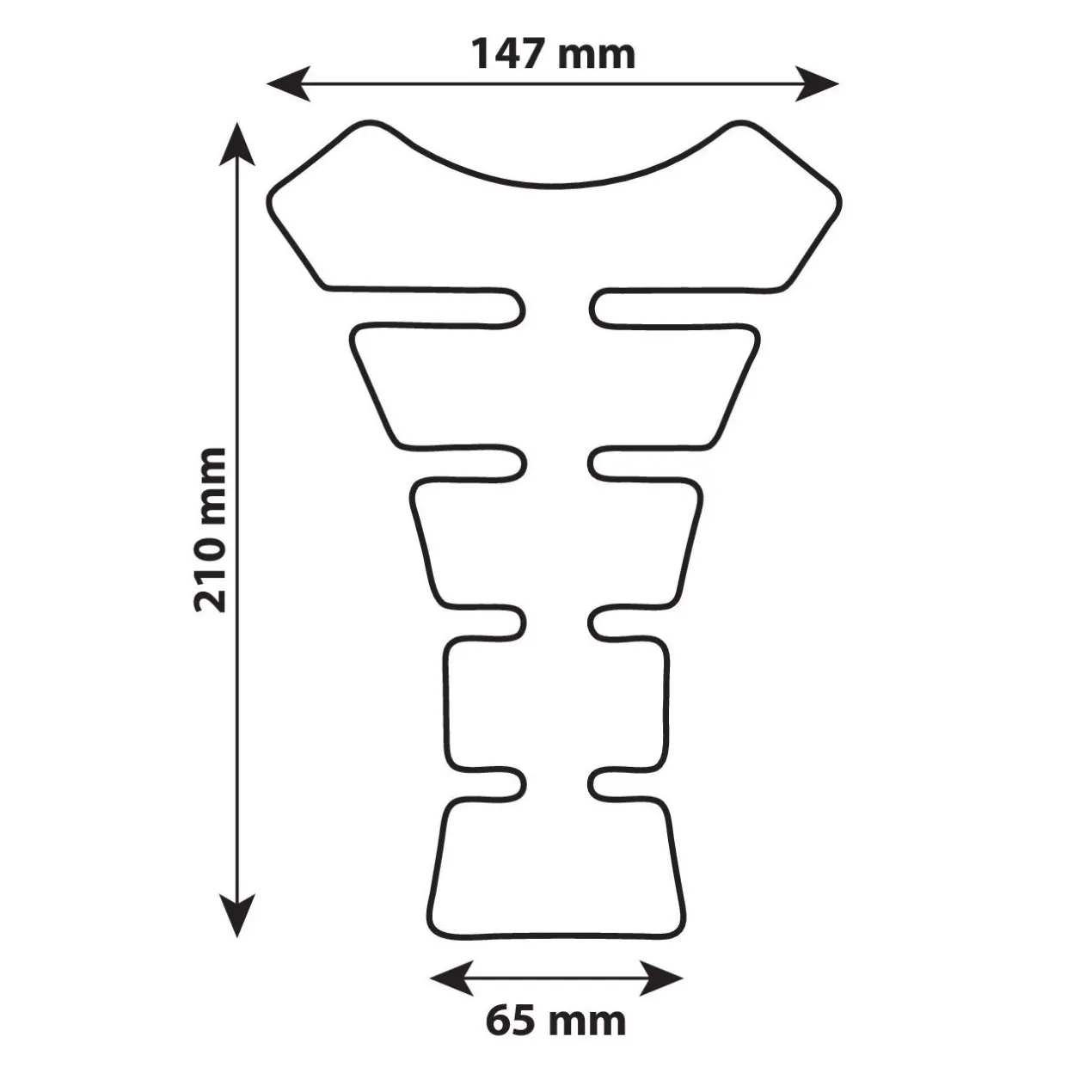 Protezione Adesivo Serbatoio Pro Tank X4 Black Lampa 90515