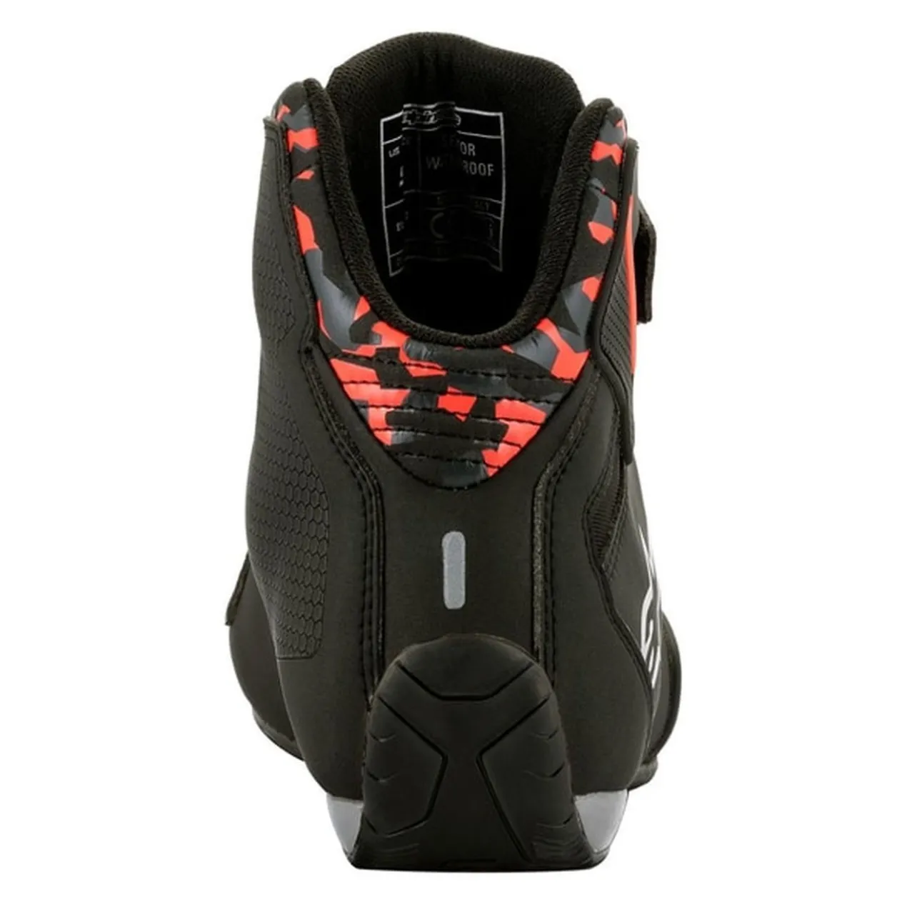 Scarpe Alpinestars Sektor Waterproof Shoe Black Dark Grey Red