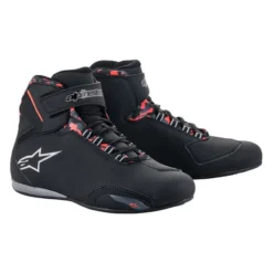 Scarpe Alpinestars Sektor Waterproof Shoe Black Dark Grey Red