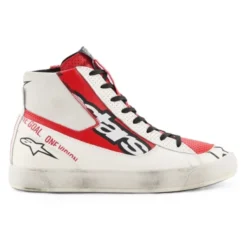 Scarpe Da Moto Alpinestars Stated Flair Bianco Rosso