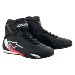 Scarpe Moto Alpinestars Sektor Shoe Black White Red