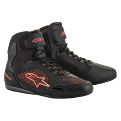 Scarpe Touring Alpinestars Faster-3 Rideknit Black Red Fluo