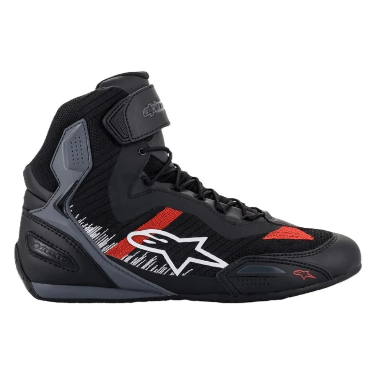 Scarpe Touring Alpinestars Faster-3 Rideknit Black Gray Bright Re