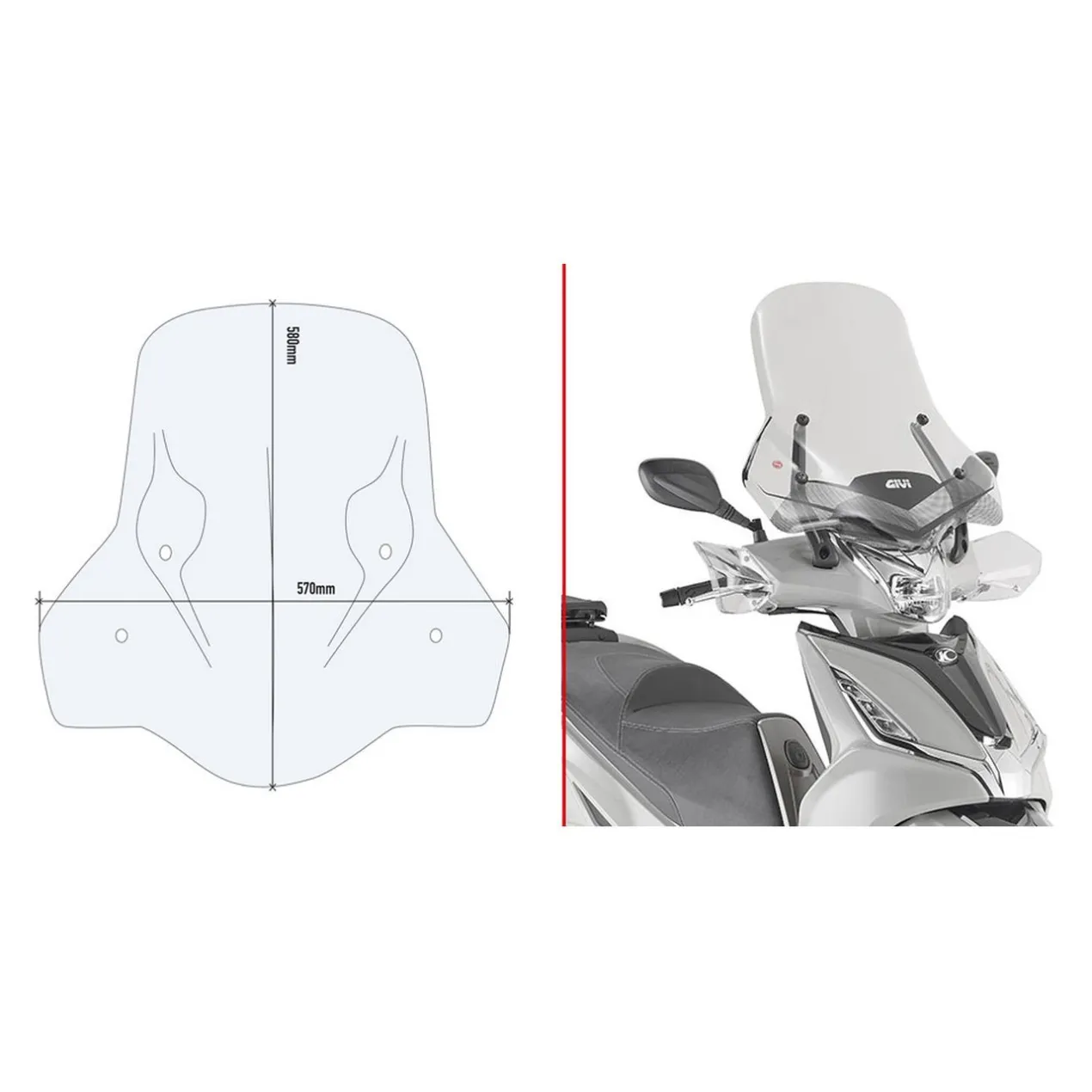 Schermo Givi Per Kymco Agility 300 R16 2019-21