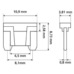 Set Minifusibili Low-profile 10pezzi Lampa 70084