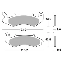 Set Pastiglie Brembo 07115 Scooter Carbon Ceramic
