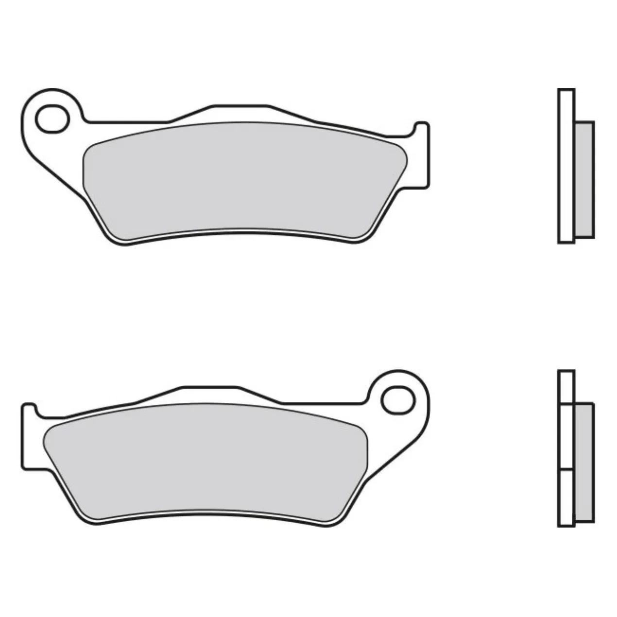 Set Pastiglie Brembo 07bb0483 Genuine Parts Sint