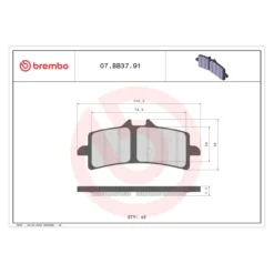 Set Pastiglie Brembo 07bb3791 Sinterizzata
