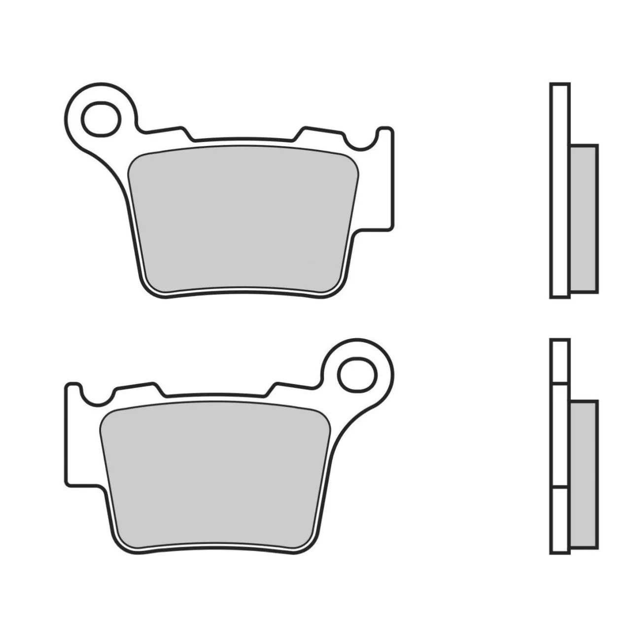 Set Pastiglie Brembo 07bb27tt Semimetallica