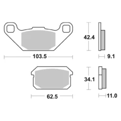 Set Pastiglie Brembo 07gr78cc Carbon Ceramic