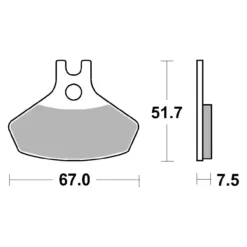 Set Pastiglie Brembo 07gr22sd Off Road Sinter