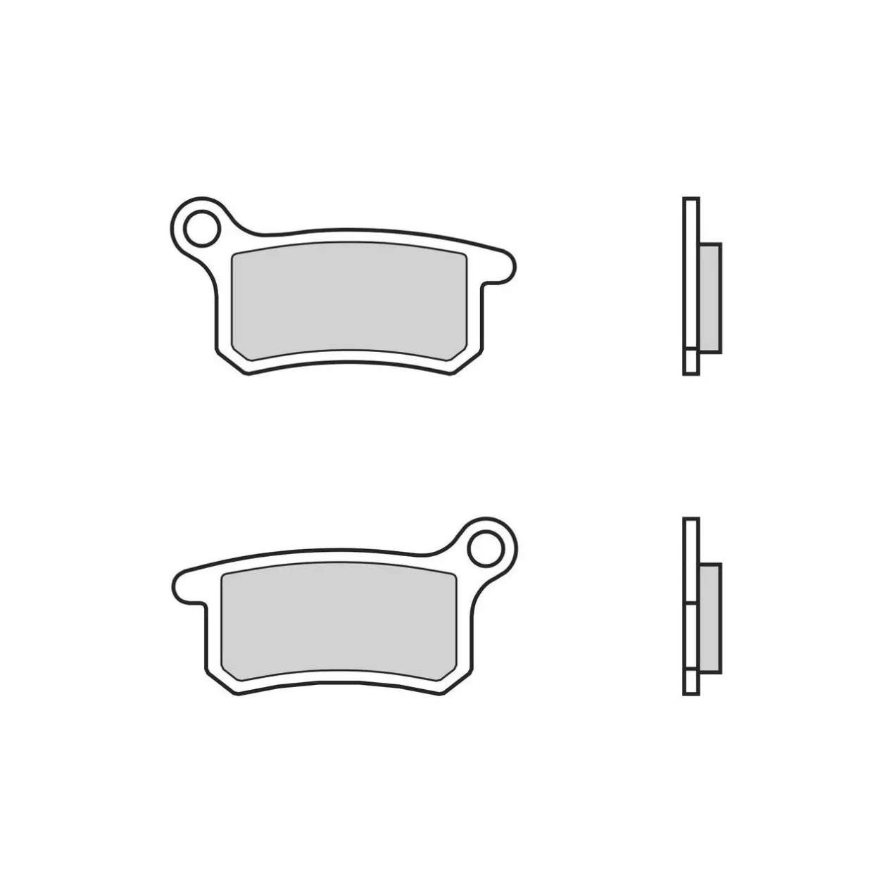 Set Pastiglie Brembo 07gr69sx Off Road Racing Sinter