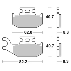 Set Pastiglie Brembo 07gr74sx Off Road Racing Sinter