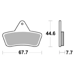 Set Pastiglie Brembo 07gr54sx Off Road Racing Sinter