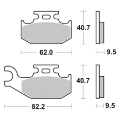 Set Pastiglie Brembo 07gr50sx Off Road Racing Sinter