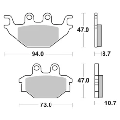 Set Pastiglie Brembo 07gr52sx Off Road Racing Sinter