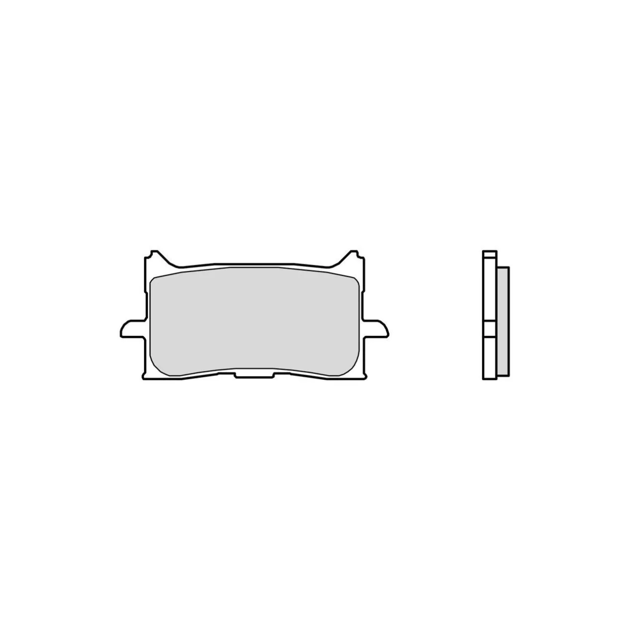 Set Pastiglie Brembo 07ho62la Sinter Anteriori La