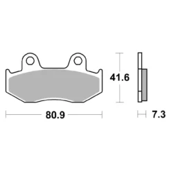 Set Pastiglie Brembo 07ho15sx Off Road Racing Sinter