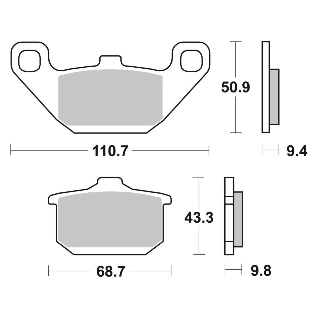 Set Pastiglie Brembo 07ka08sa Sinter Anteriori