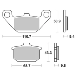 Set Pastiglie Brembo 07ka08sp Sinter Posteriori