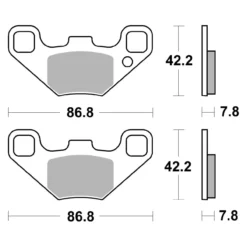 Set Pastiglie Brembo 07po12sd Off Road Sinter