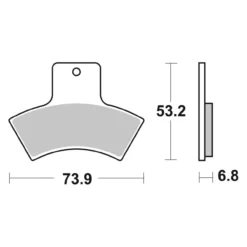 Set Pastiglie Brembo 07po04sx Off Road Racing Sinter
