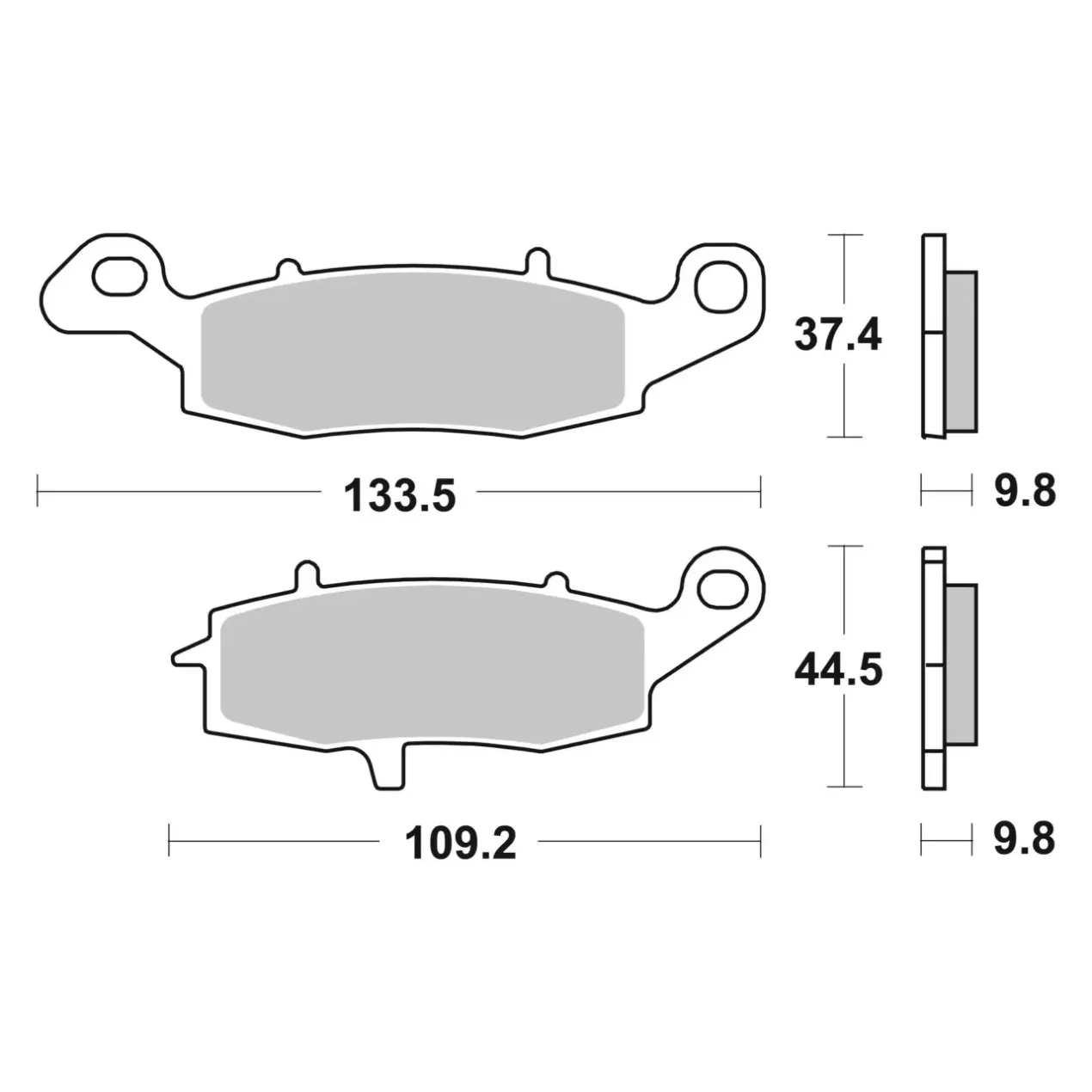 Set Pastiglie Brembo 07su16cc Carbon Ceramic
