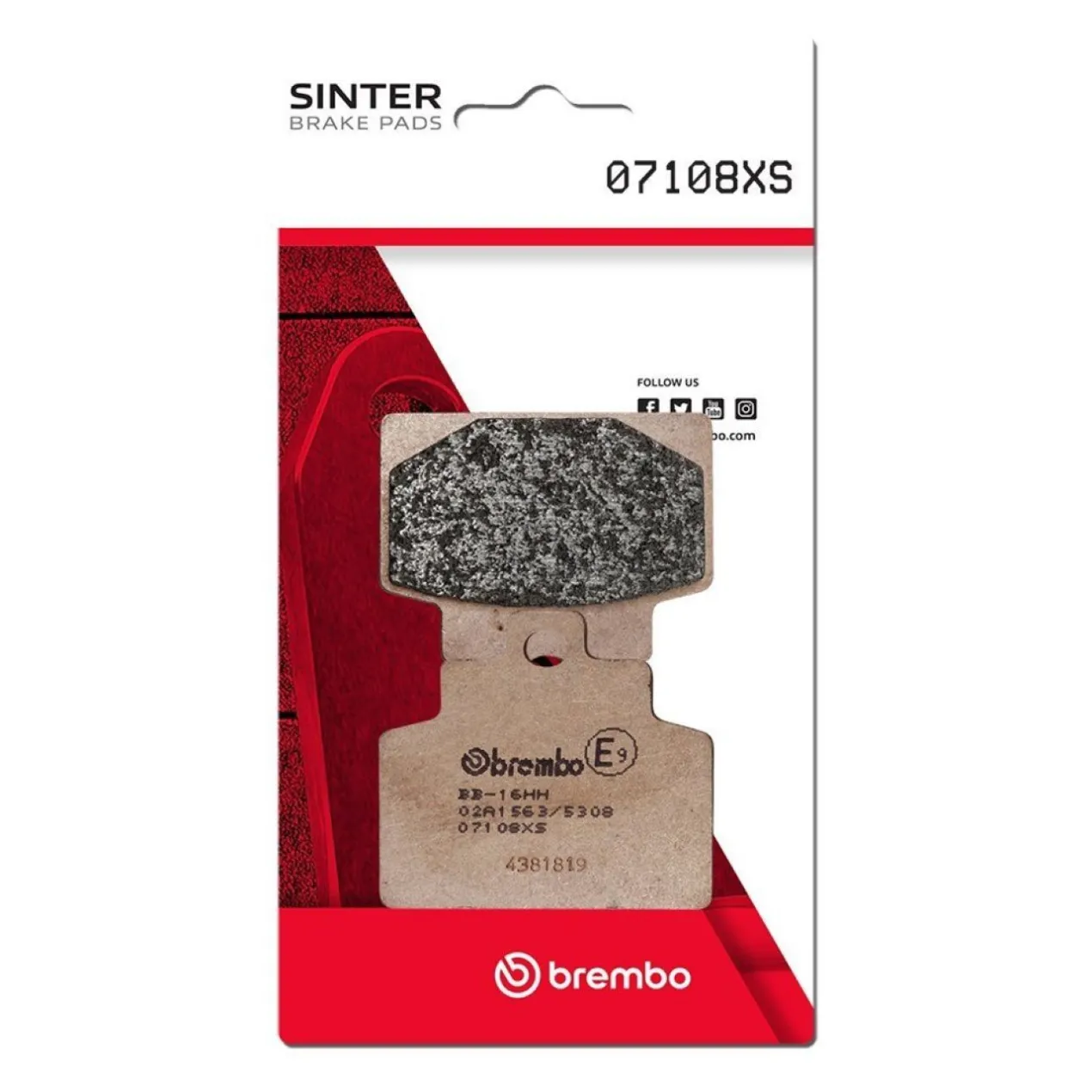Set Pastiglie Brembo 07108xs Scooter Sinter