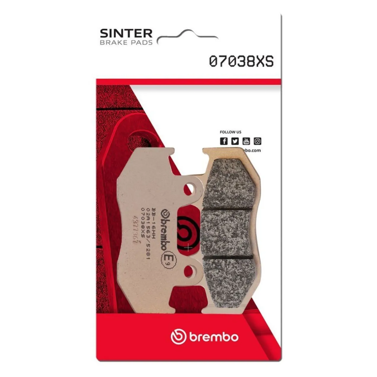 Set Pastiglie Brembo 07038xs Scooter Sinter