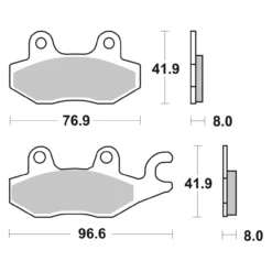 Set Pastiglie Brembo 07ya22sx Off Road Racing Sinter