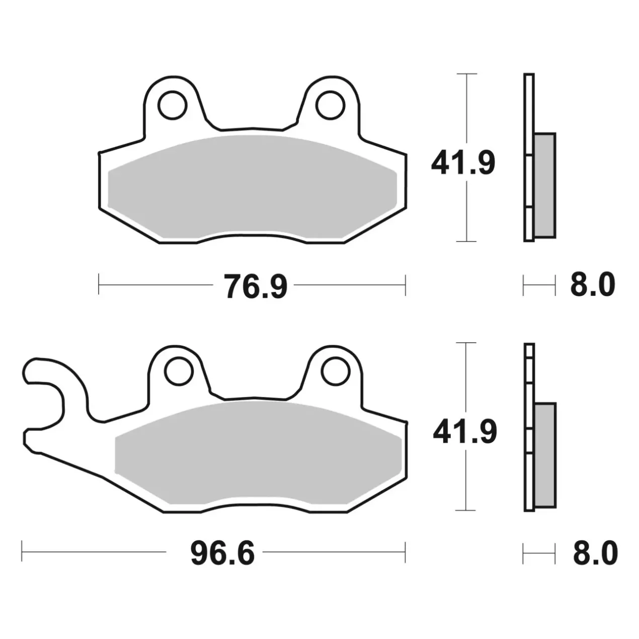 Set Pastiglie Brembo 07ya21sx Off Road Racing Sinter