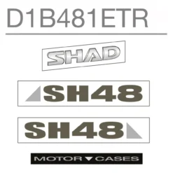 Set Adesivi Shad Per Sh48 Grigio Scuro