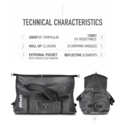 Shad Sw80 Borsa Posteriore Impermeabile 80Lt.