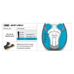 Shoei Type-f Guanciali 31 (gt-air)