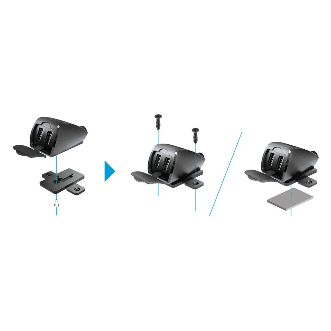 Usb-fix Trek 2, Doppio Caricatore Usb Resistente All’acqua Lampa 38827