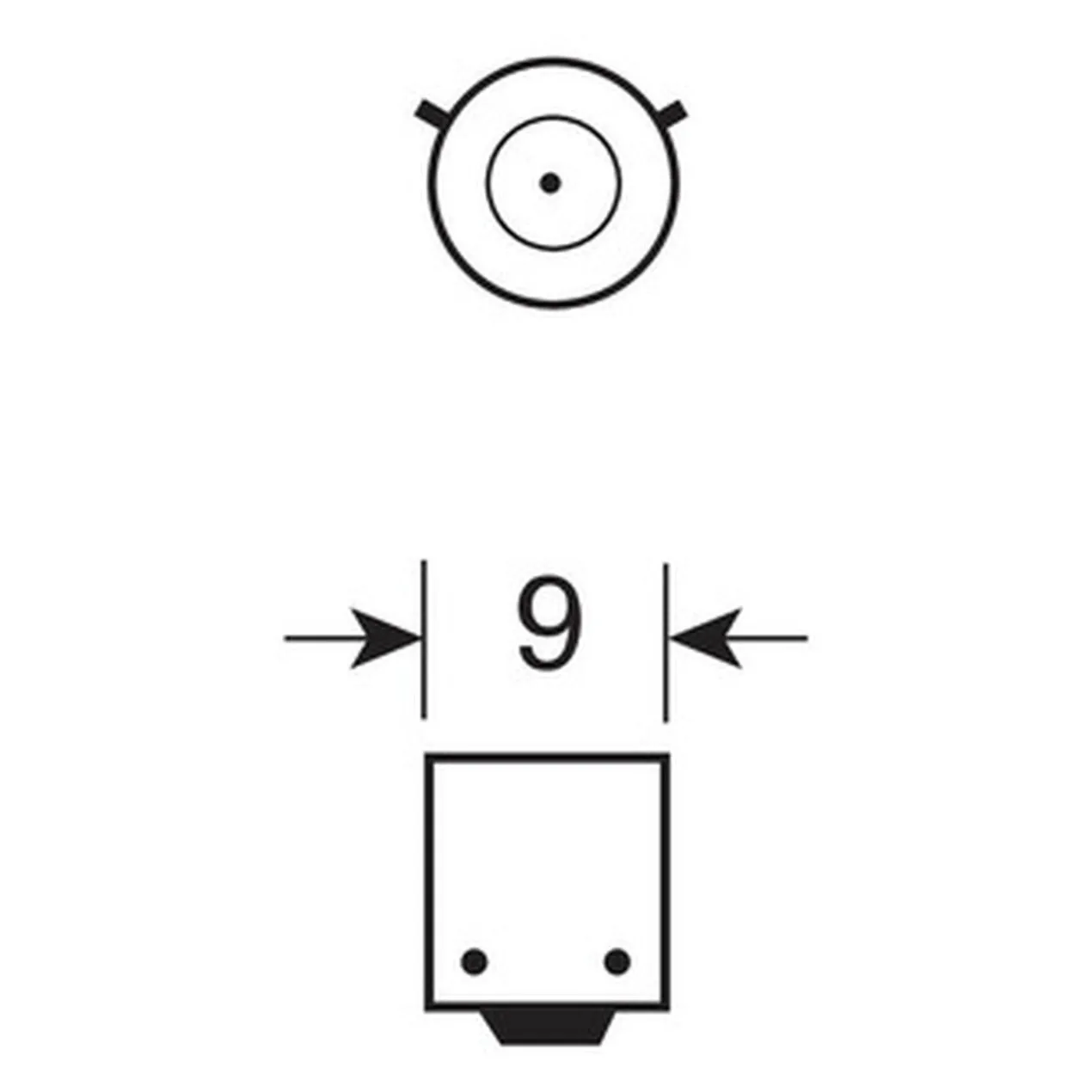 12v Lampada Alogena Micro - H21w - 21w