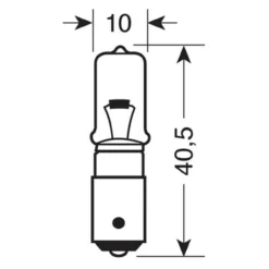 12v Lampada Alogena Micro - H21w - 21w