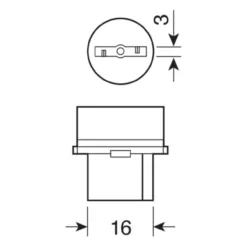 12v Lampada Zoccolo Vetro - W21w - 21w