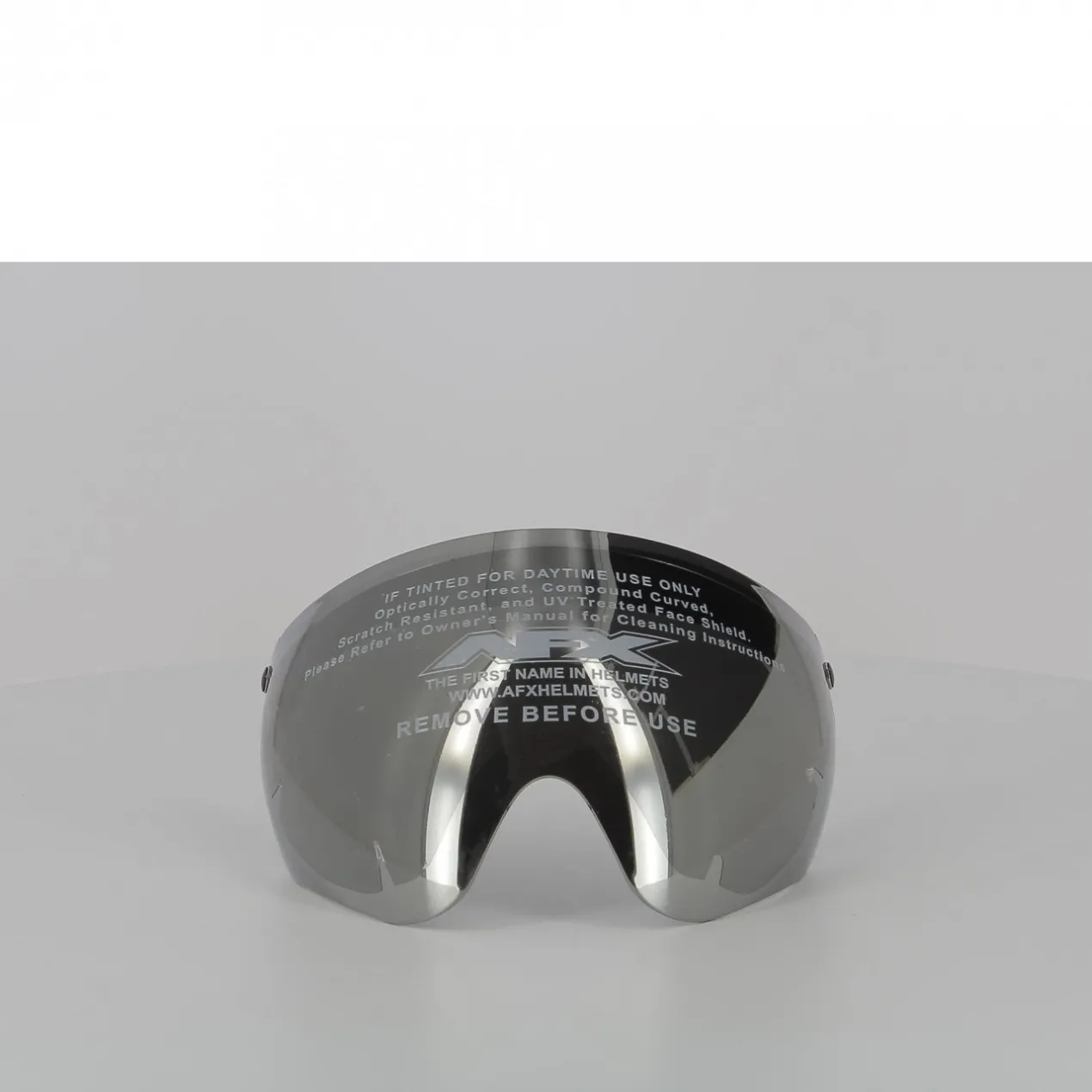 Visiera 3 Bottoni Universale Flip-up Occhiale Silver Specchio