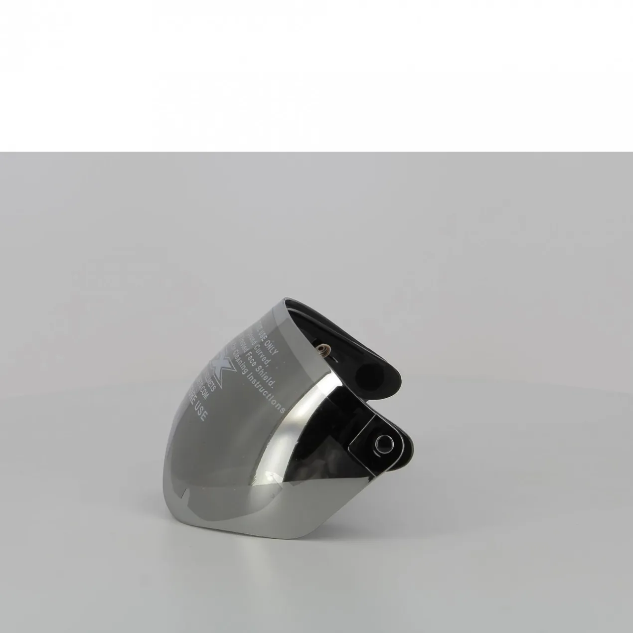 Visiera 3 Bottoni Universale Flip-up Occhiale Silver Specchio