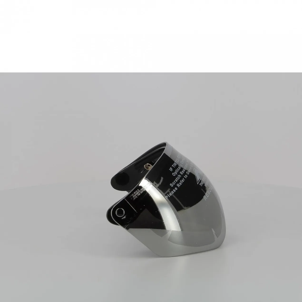 Visiera 3 Bottoni Universale Flip-up Occhiale Silver Specchio