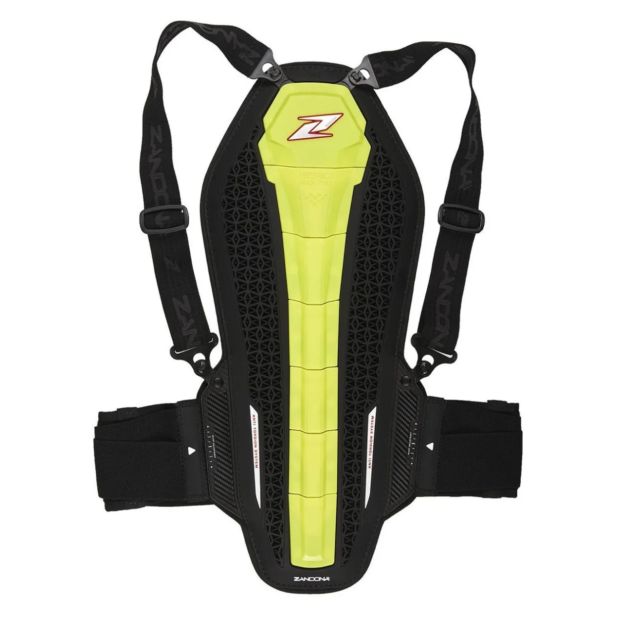Zandona Protezione Schiena 1307 Hybrid Back Pro X7 Cm 168/177 Giallo Fluo
